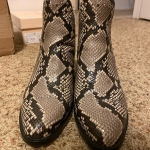 Steve Madden snake booties